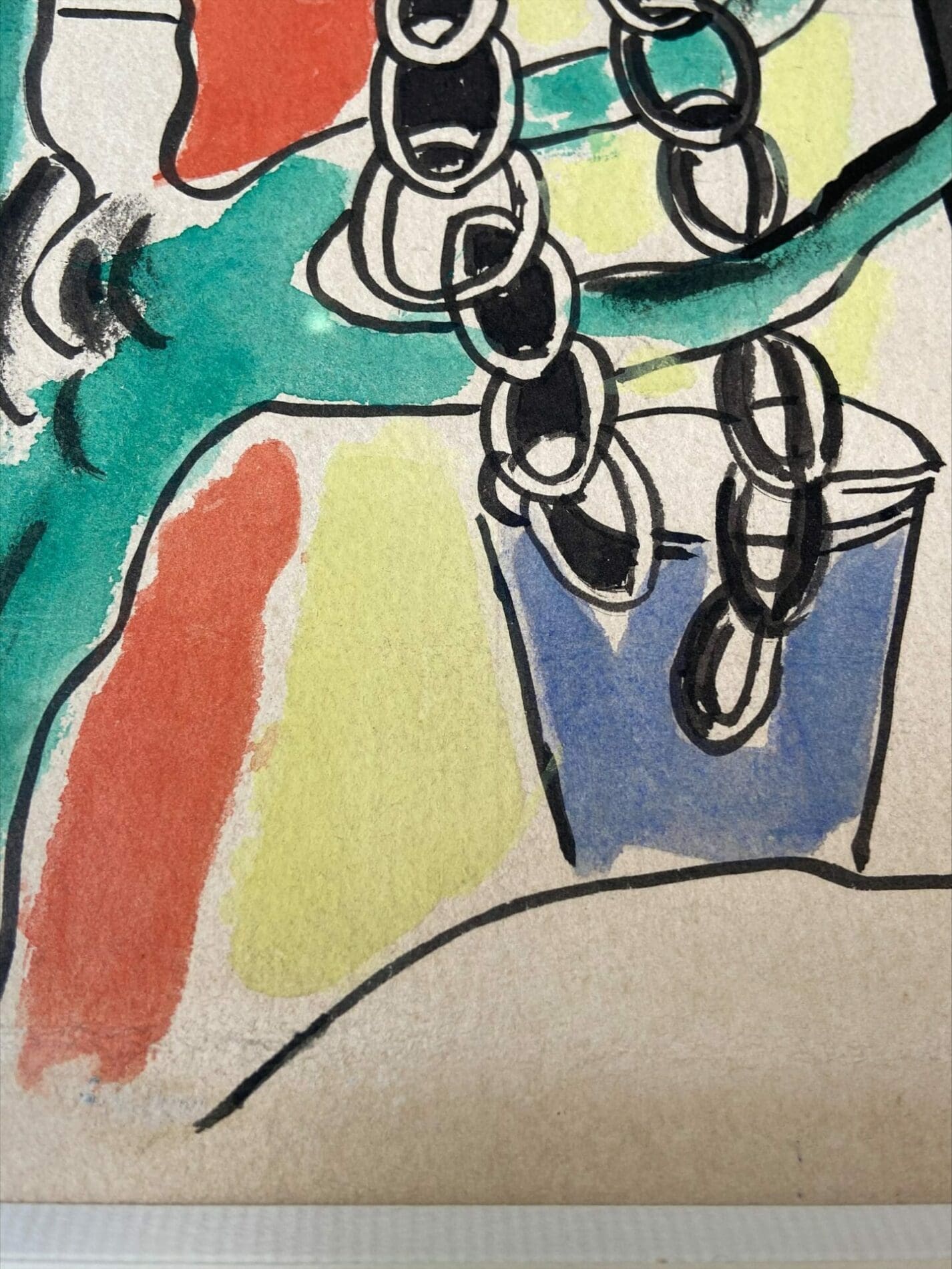 Fernand Léger – Le puits – gouache sur papier