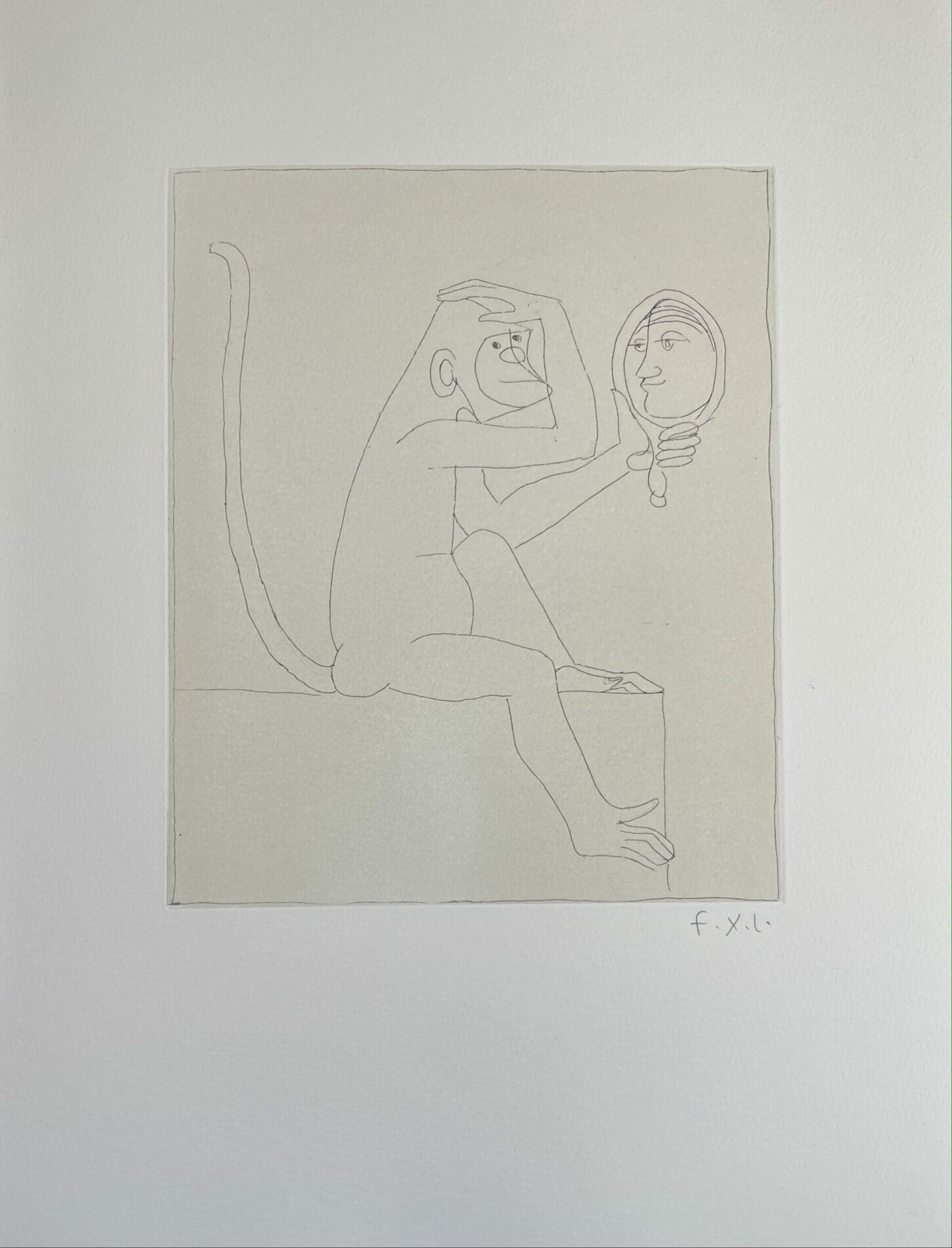 François-Xavier Lalanne (1927-2008) Estampe originale Le Singe