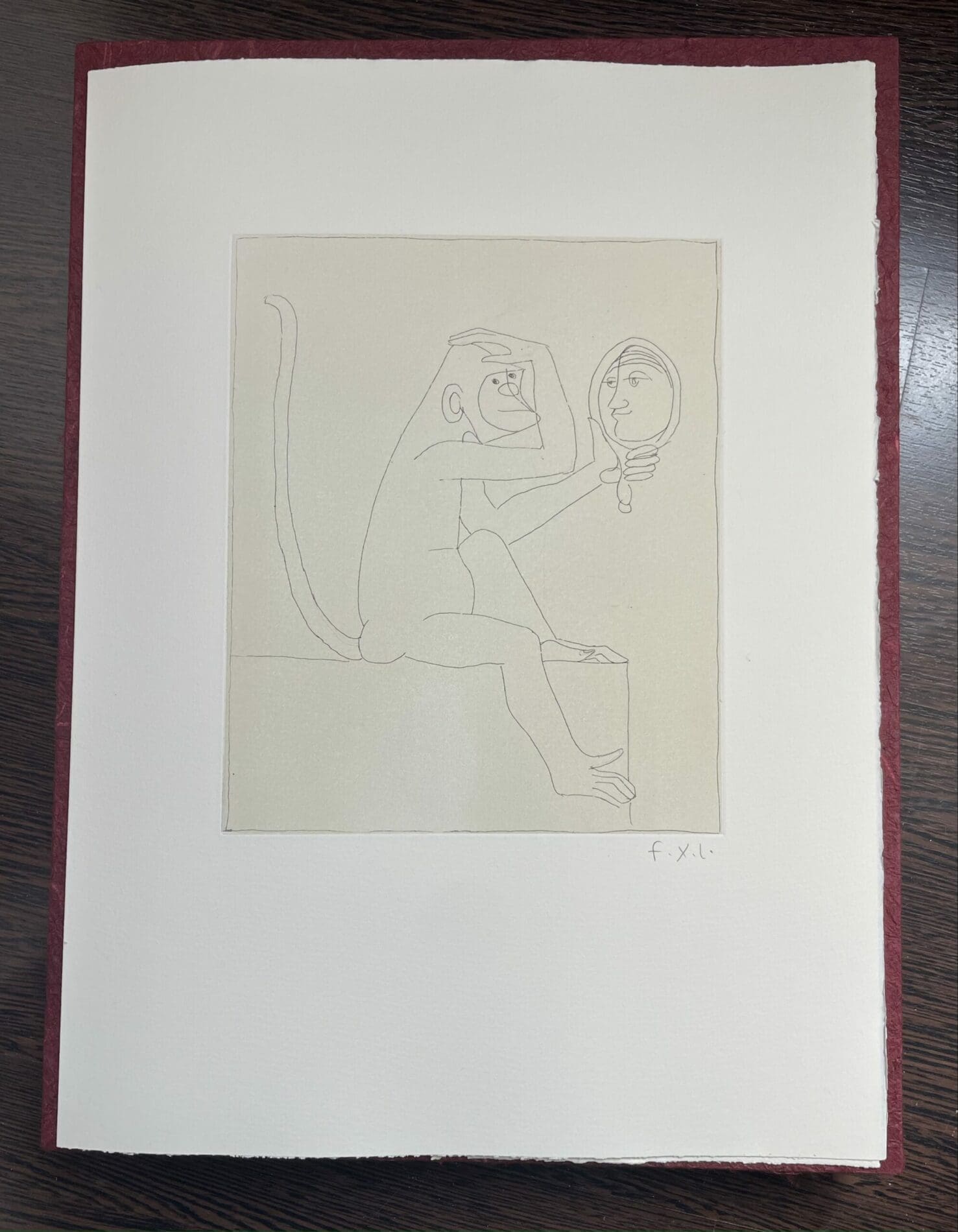 François-Xavier Lalanne (1927-2008) Estampe originale Le Singe