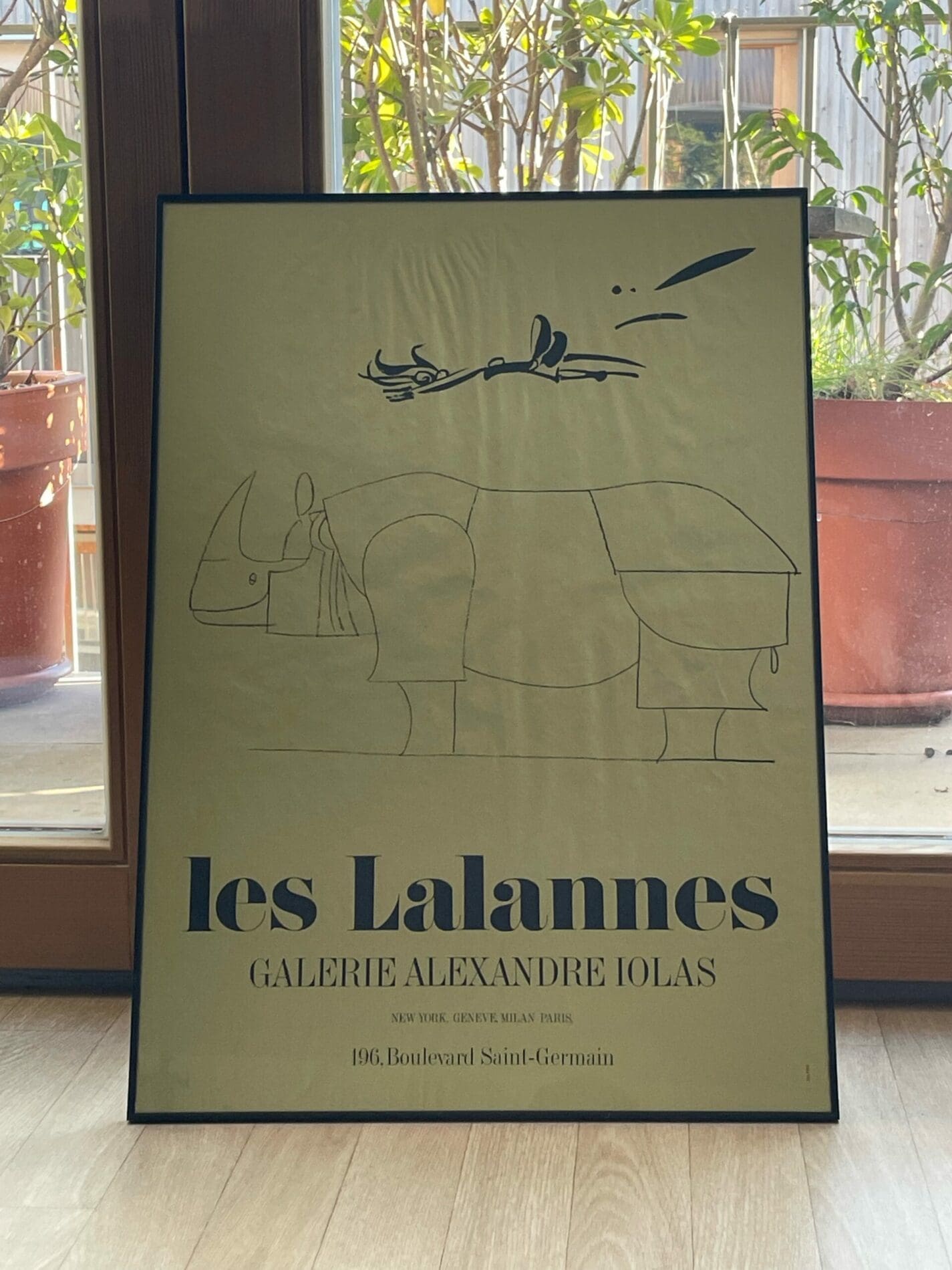 François-Xavier Lalanne – Affiche – Rhinocéros (dit aussi Rhinocrétaire)