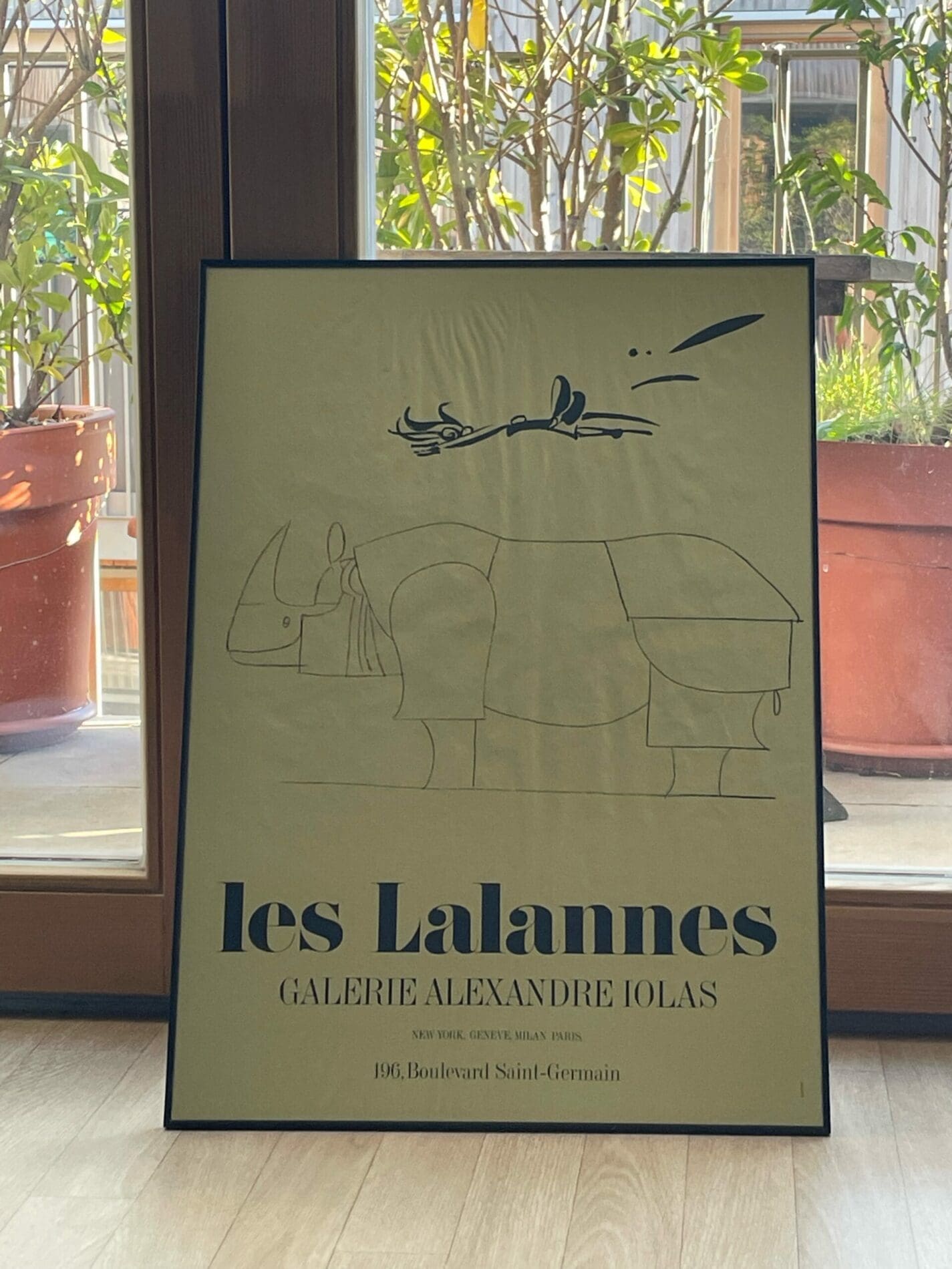 François-Xavier Lalanne – Affiche – Rhinocéros (dit aussi Rhinocrétaire)