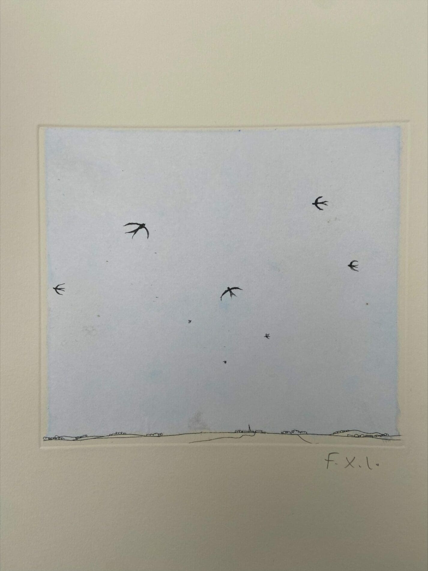 Francois-Xavier Lalanne – Les oiseaux (Eau Forte)