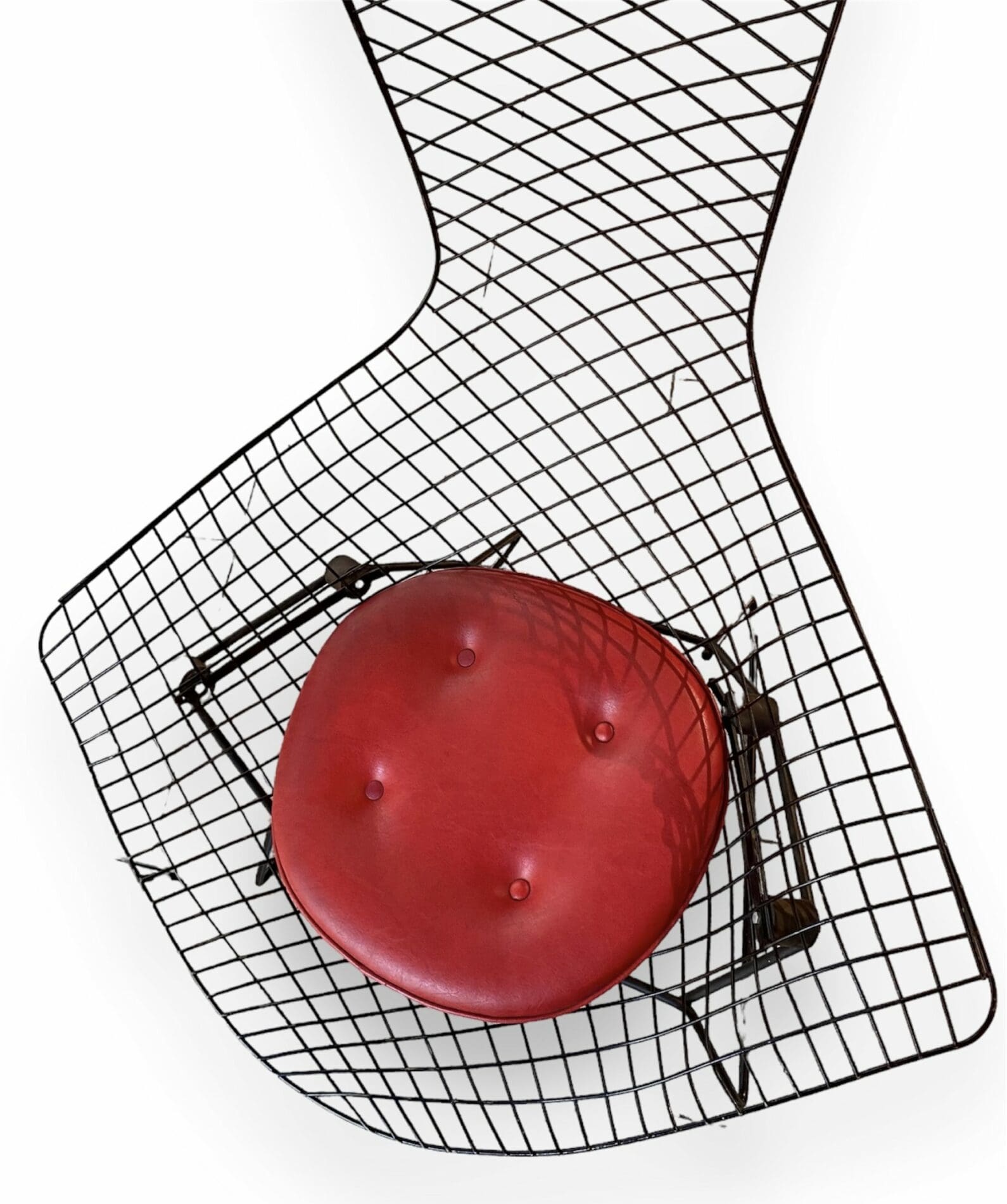 Harry Bertoia – Fauteuil « Bird Chair » avec Ottoman – Première Édition