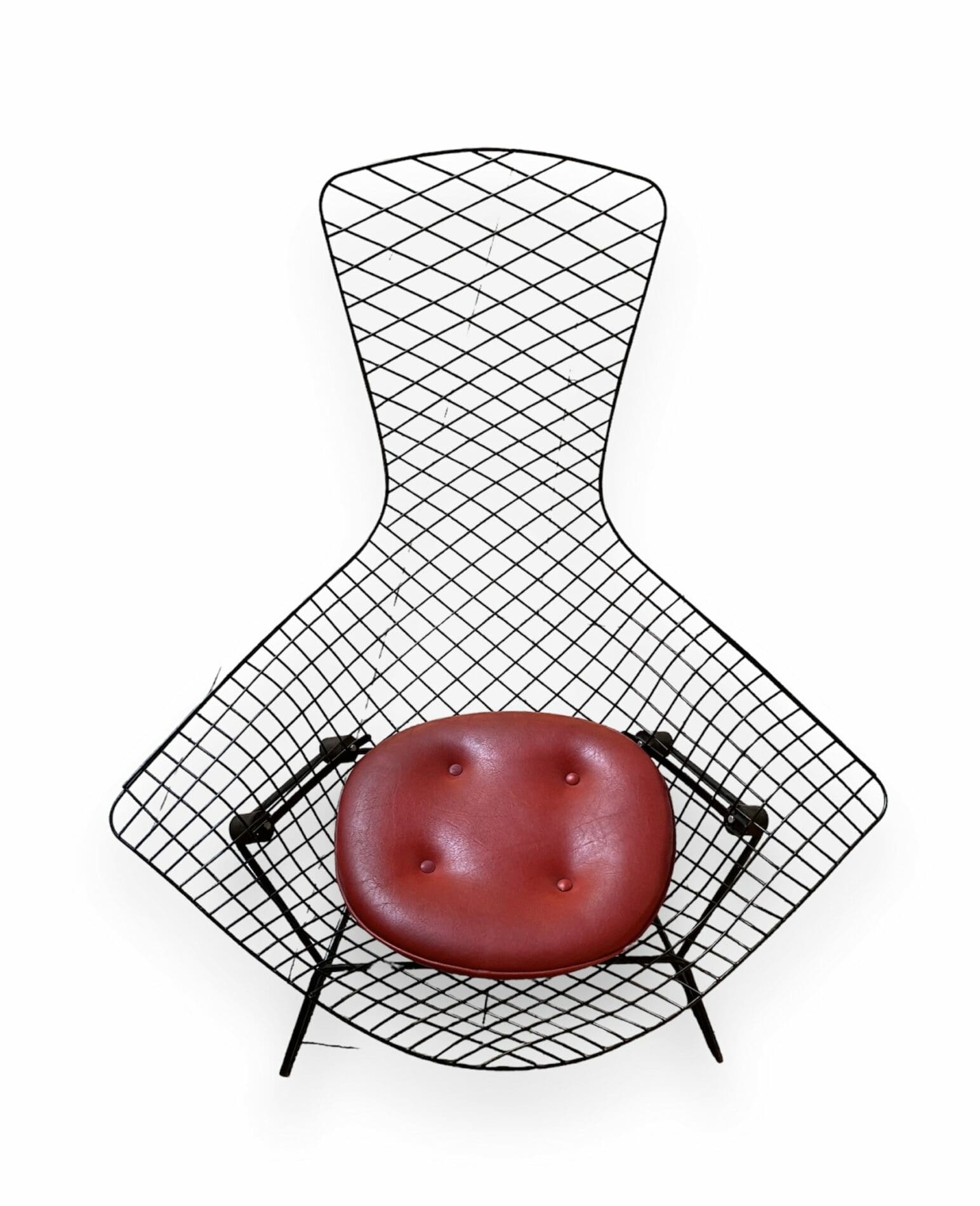 Harry Bertoia – Fauteuil « Bird Chair » avec Ottoman – Première Édition