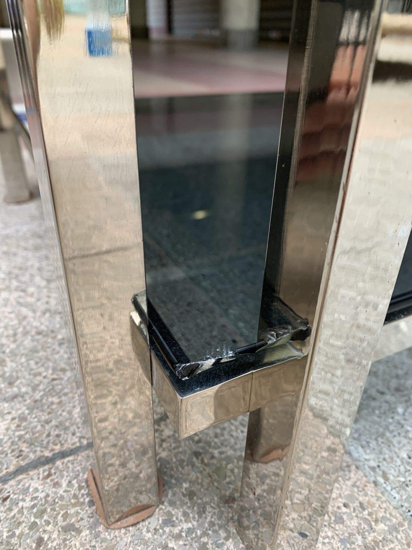 Jacques Adnet ( dans le gout de ) – Table basse double plateau