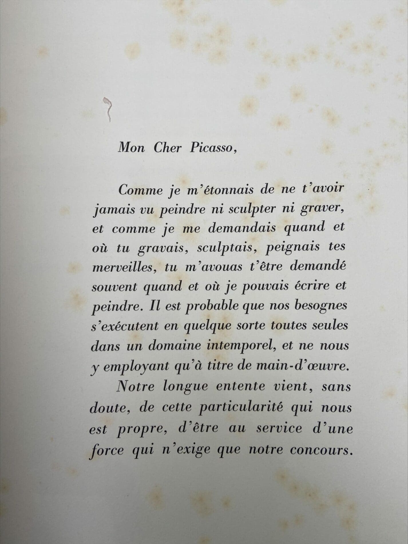 Jean Cocteau et Pablo Picasso Portfolio « Picasso de 1916 a 1961 »
