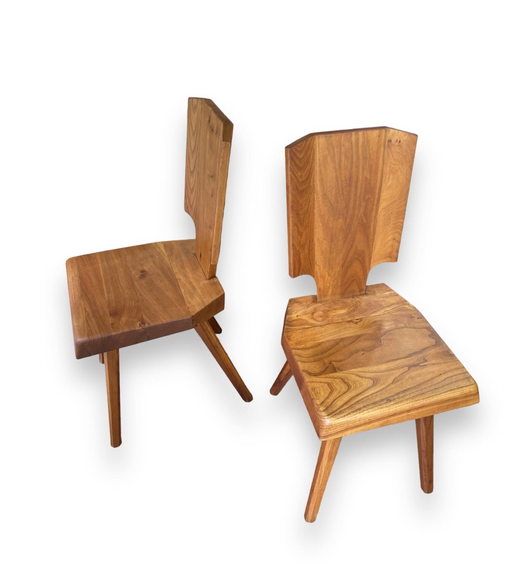 Pierre Chapo –  Lot de 3 chaises modèle S28 – Occasion