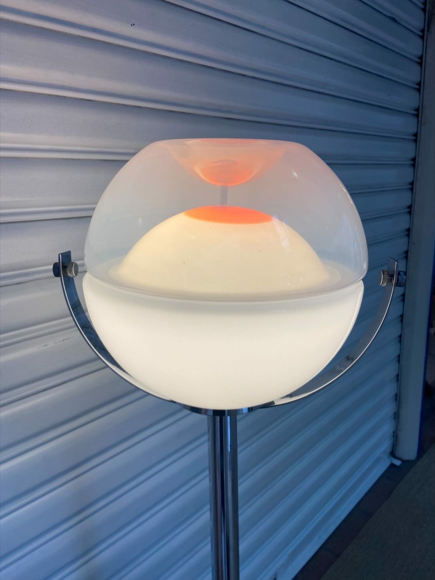 Lampadaire bulle Manufactura Italiana – Verre de Murano et Aluminium