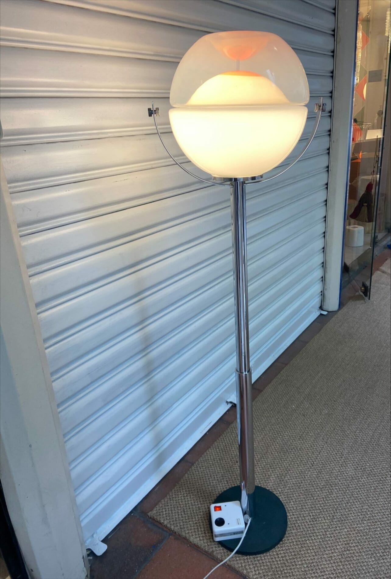 Lampadaire bulle Manufactura Italiana – Verre de Murano et Aluminium