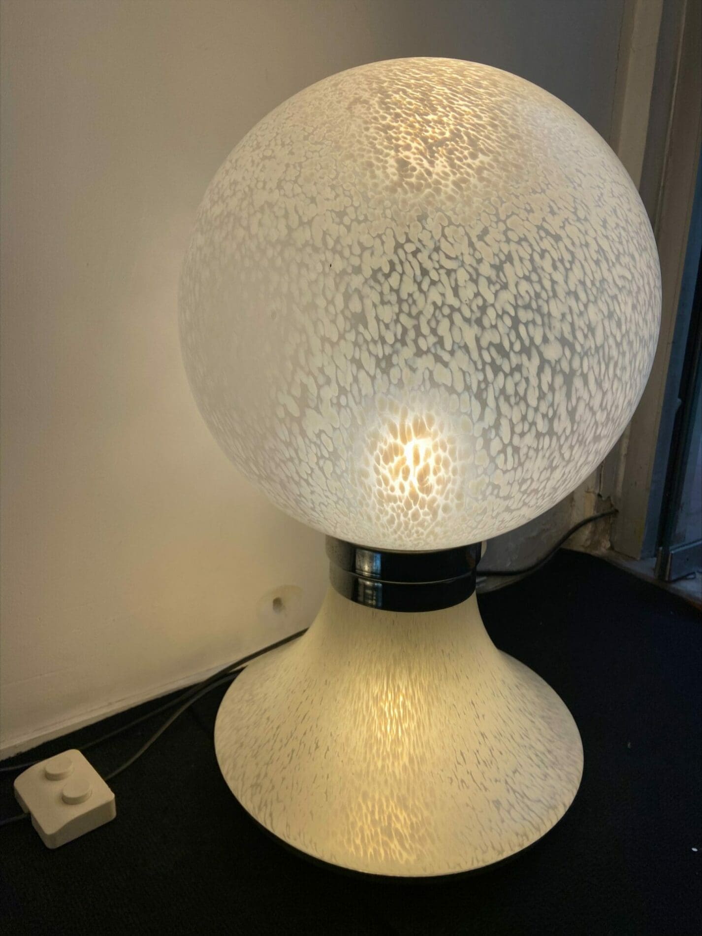 Dans le goût de Carlo Nason – Lampe verre de Murano