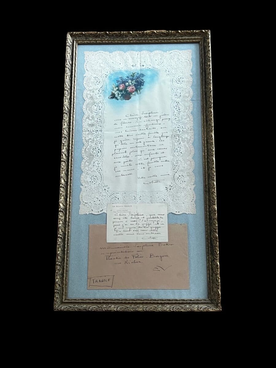 Lettre de Colette à Joséphine Baker – signée – circa 1936