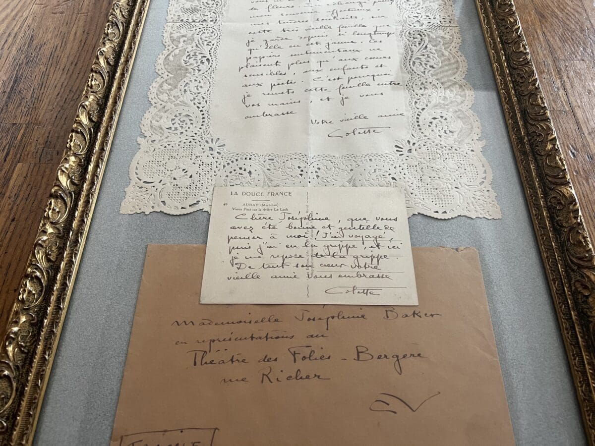Lettre de Colette à Joséphine Baker – signée – circa 1936