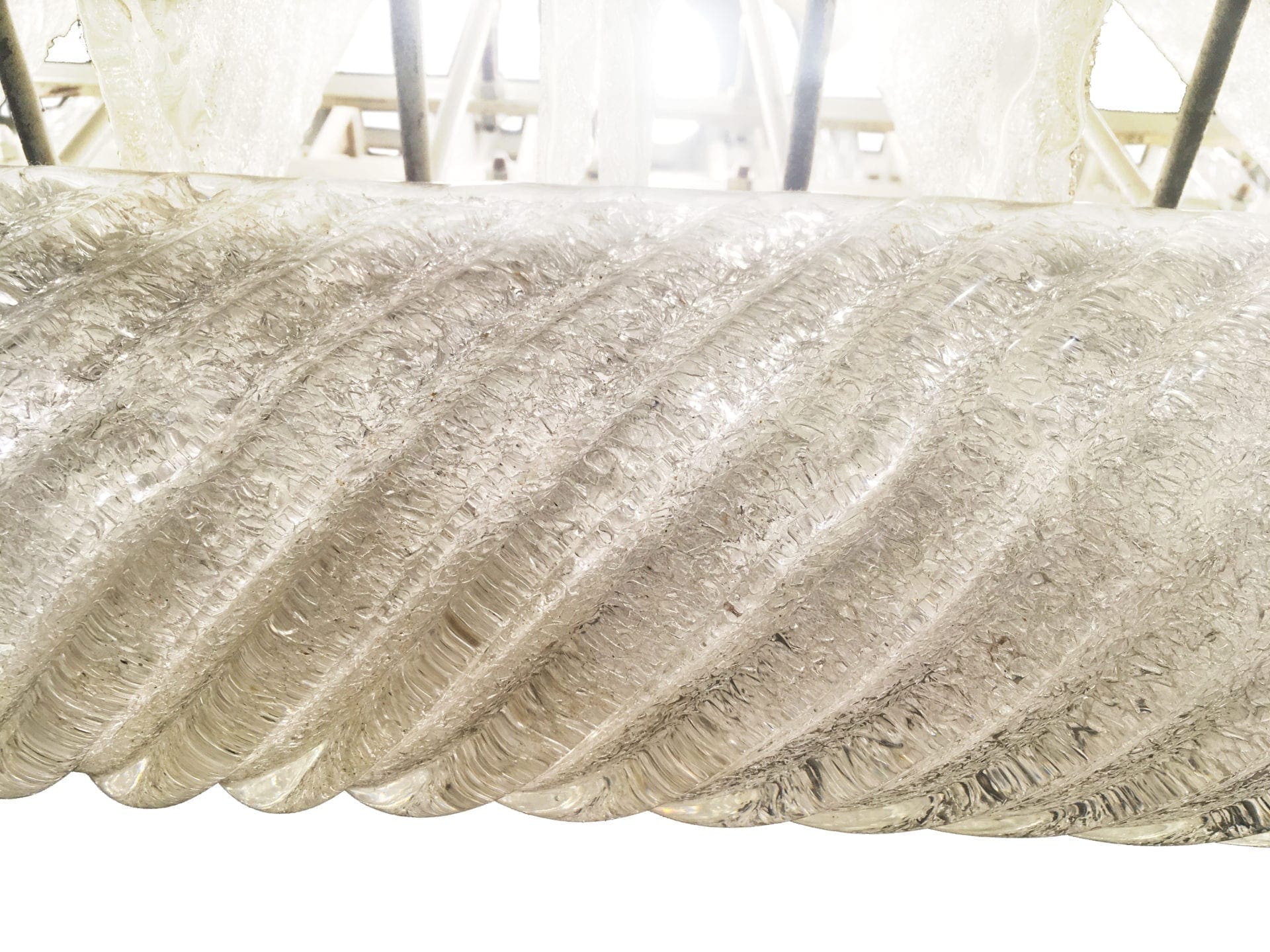 Lustre art deco rectangle – Verre de Murano