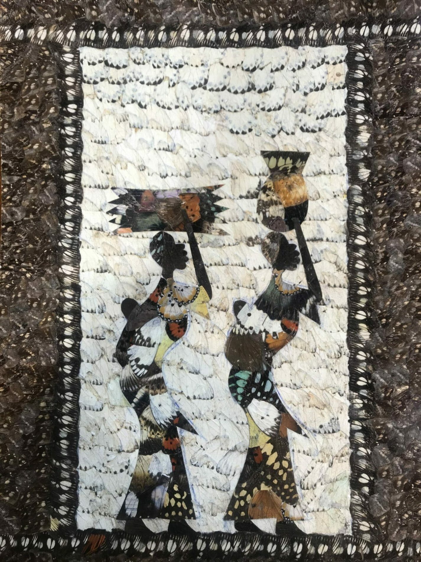 Collage d’Ailes de Papillons par Moluh Seidou – Chef-d’œuvre de 2017