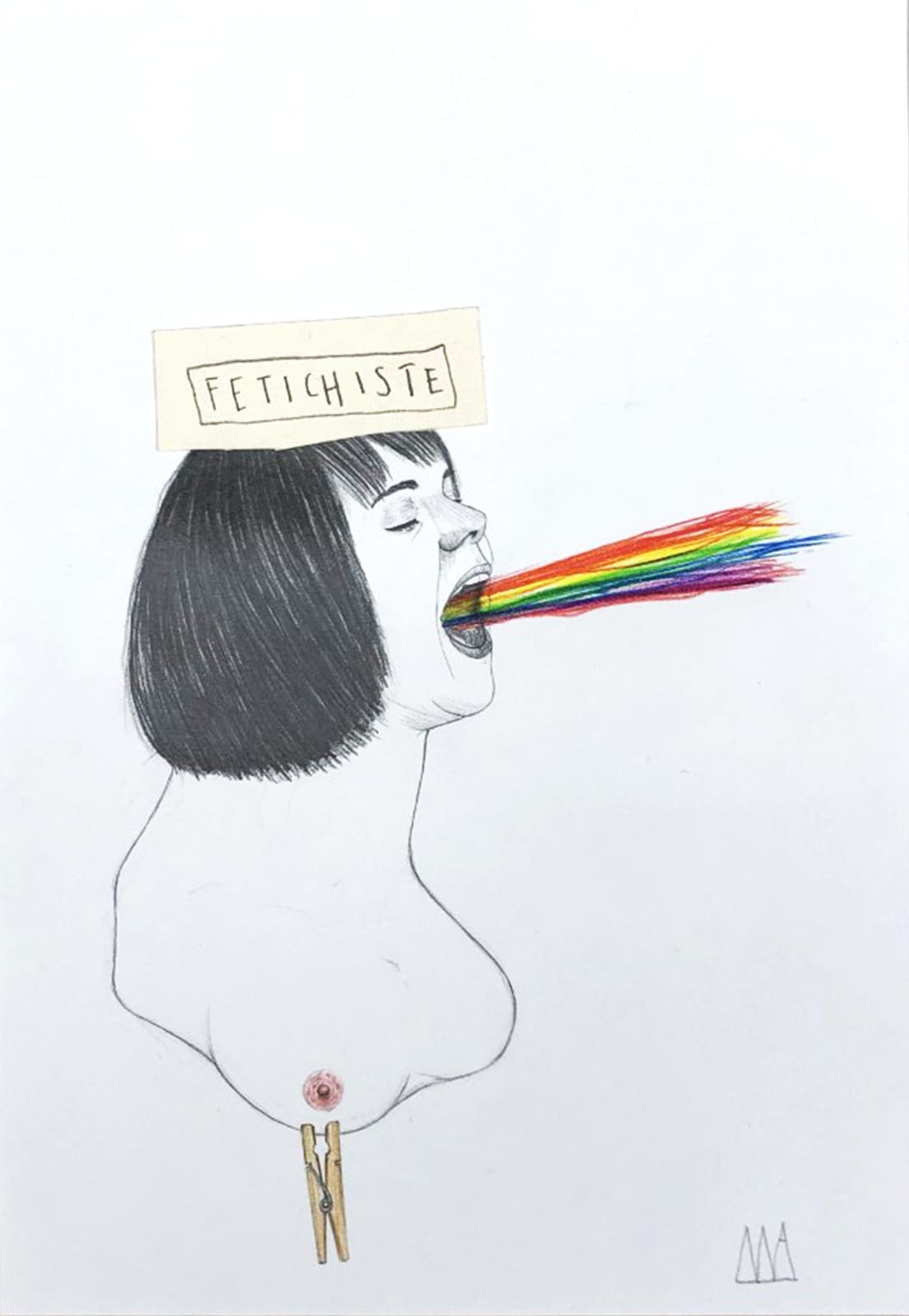 Mateo ANDREA – Fétichiste, 2018 – Dessin