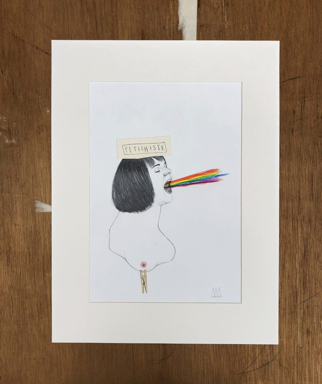 Mateo ANDREA – Fétichiste, 2018 – Dessin
