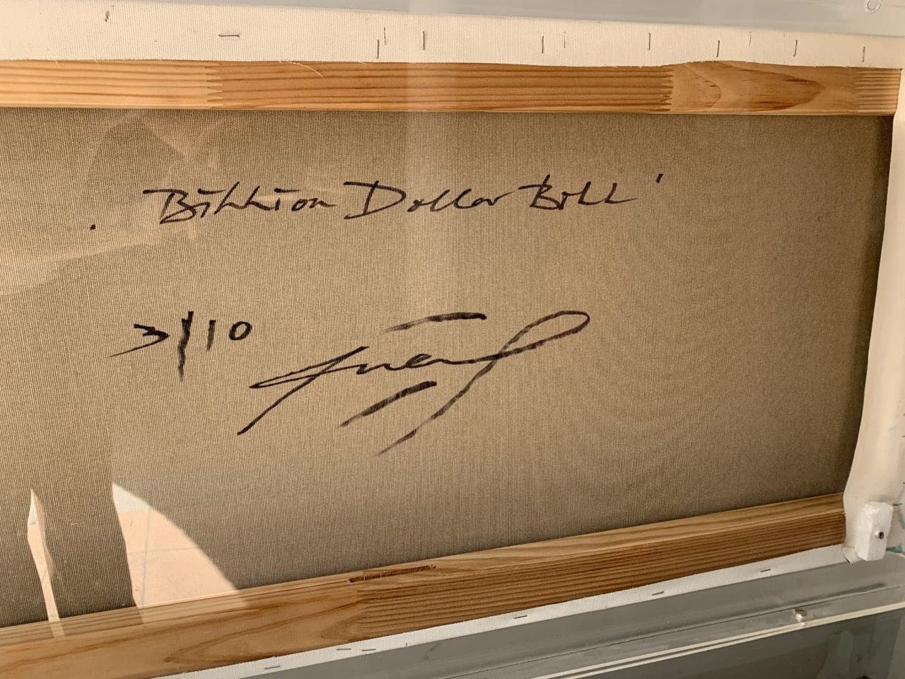 Maximilian WIEDEMANN – Tableau Billion Dollar bill, 2015