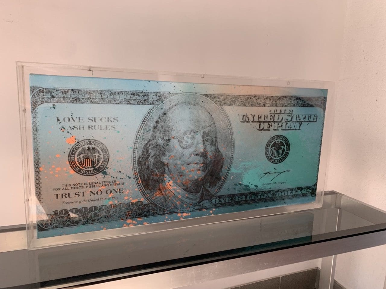 Maximilian WIEDEMANN – Tableau Billion Dollar bill, 2015