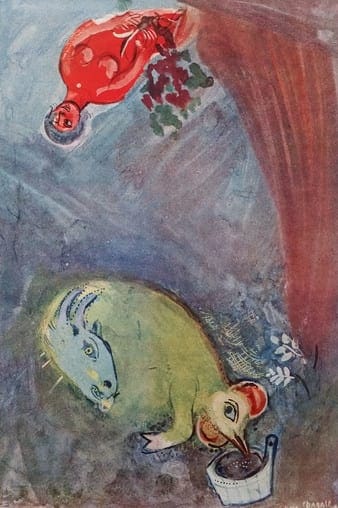 Marc CHAGALL (d’après) – Hauteur du temps, 1942 – Impression