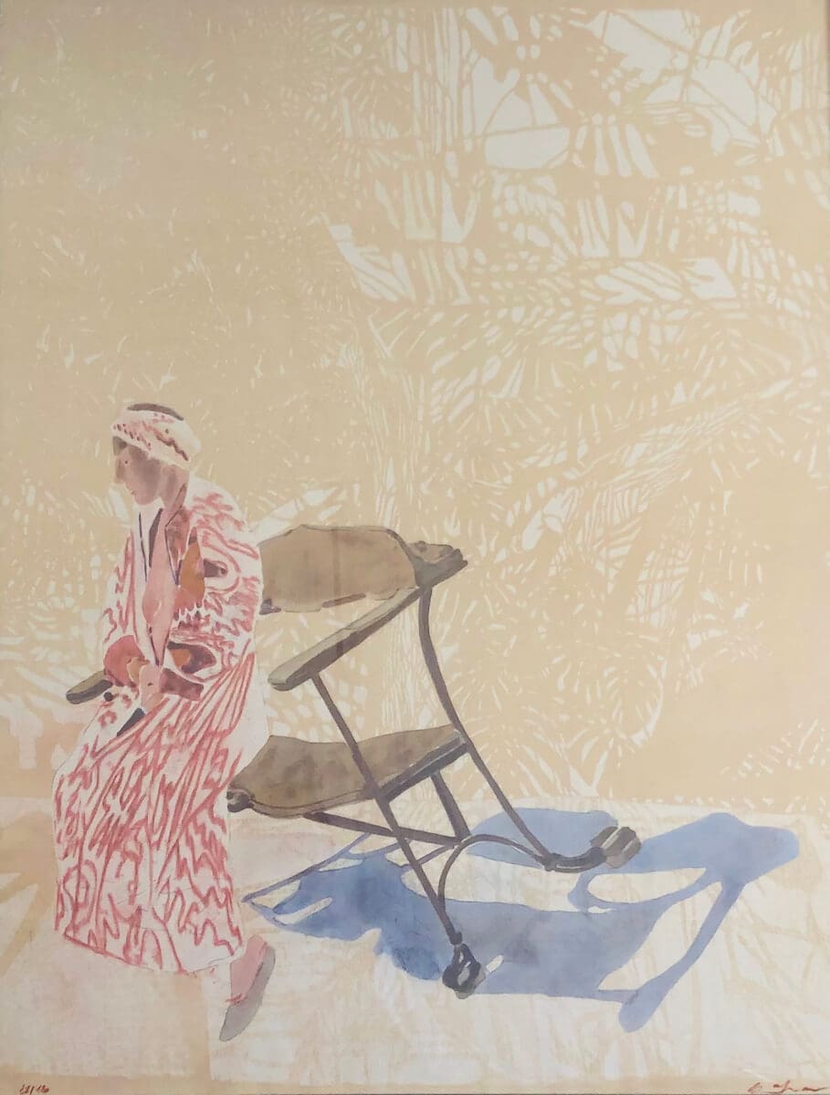La Silhouette de la Grâce: Lilette à la chaise de Gaudi par Sam Szafran