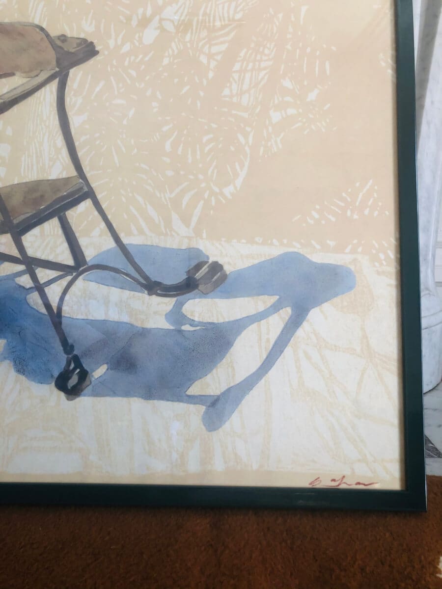 La Silhouette de la Grâce: Lilette à la chaise de Gaudi par Sam Szafran