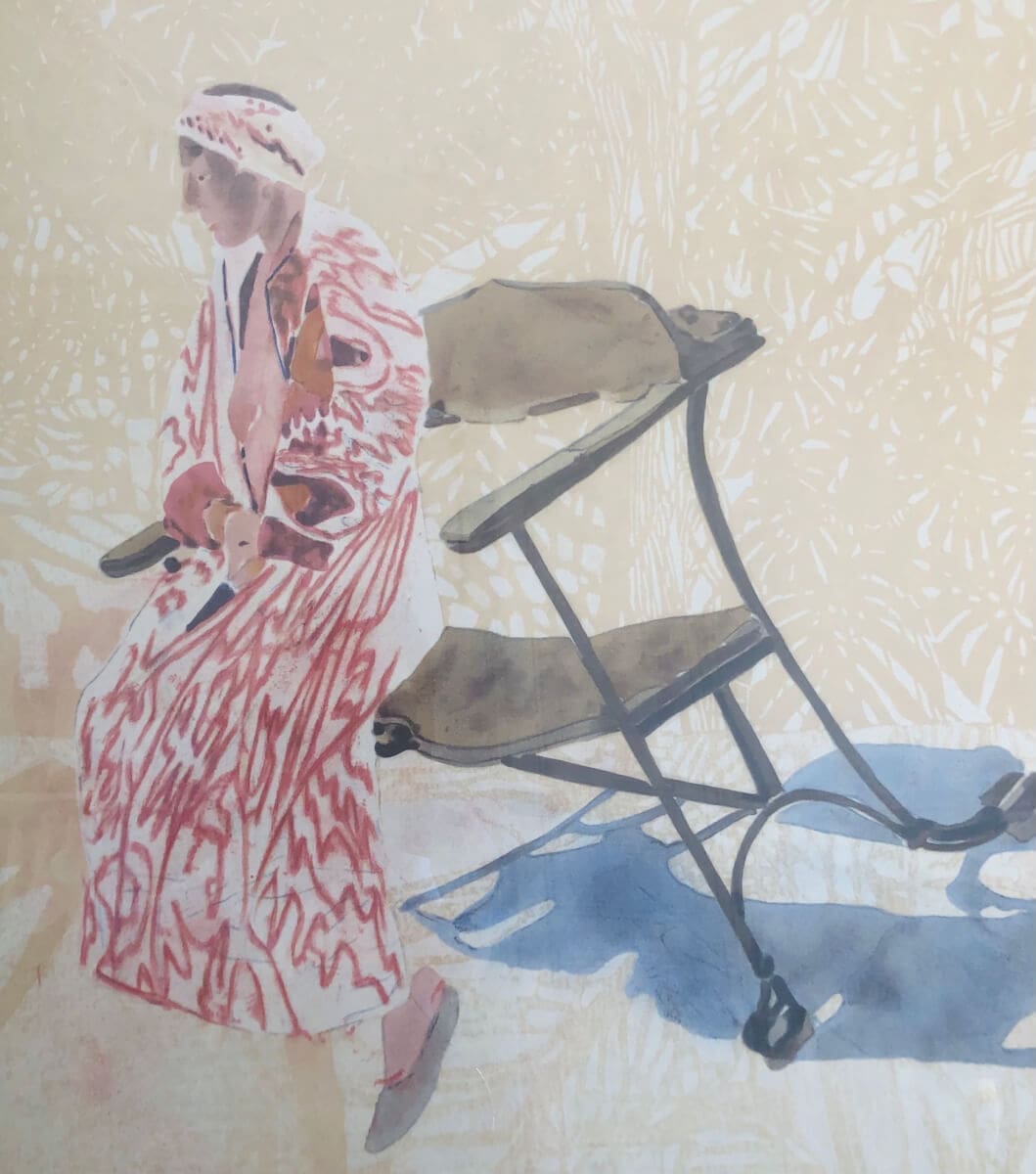 La Silhouette de la Grâce: Lilette à la chaise de Gaudi par Sam Szafran