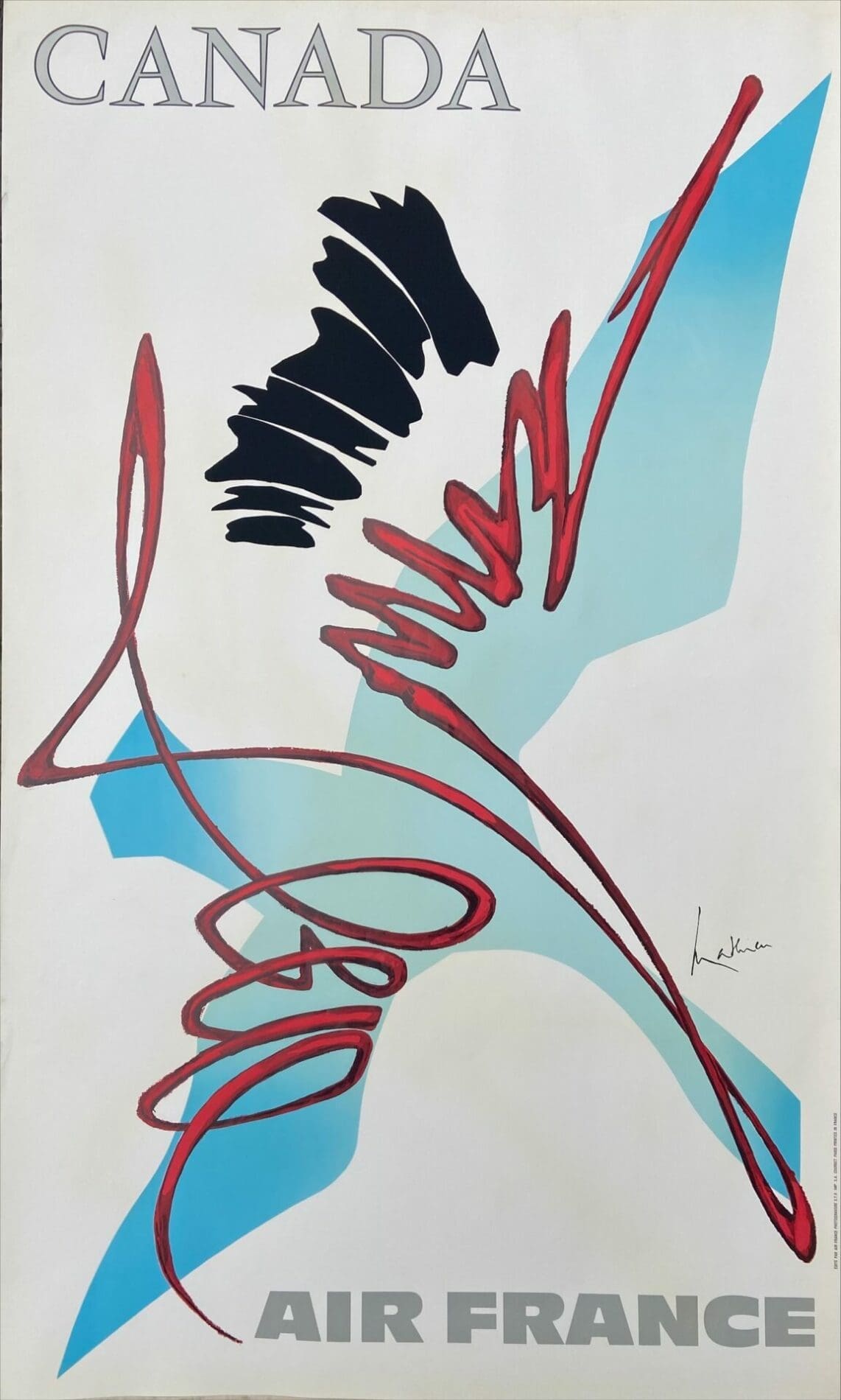 Georges Mathieu – Portfolio complet 14 affiches Air France