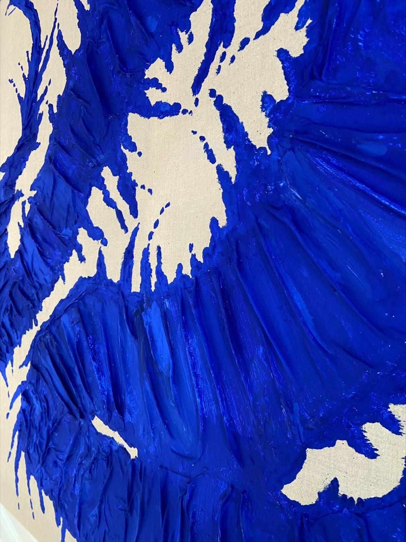 Blue Dragon par Coussot Bex – Acrylique sur Toile 100×100 cm