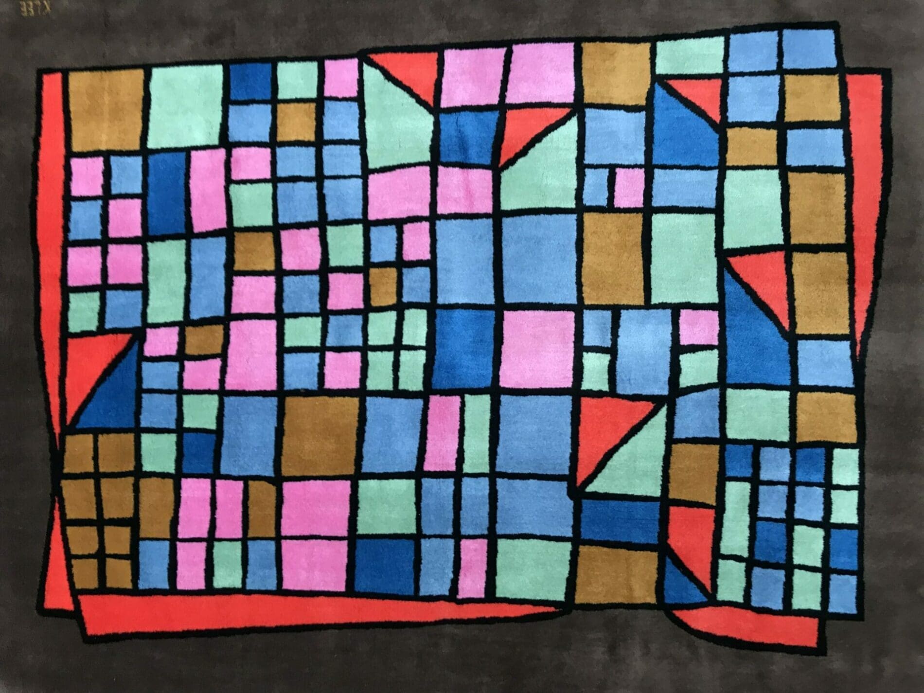 Tapis Exceptionnel signé Paul Klee – Circa 1970