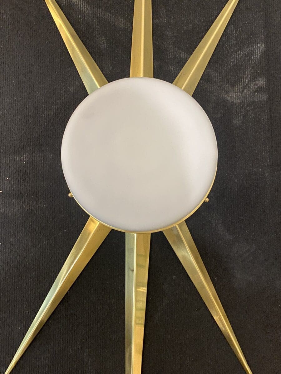 Paire d’appliques modernistes à étoile Occasion – Murano