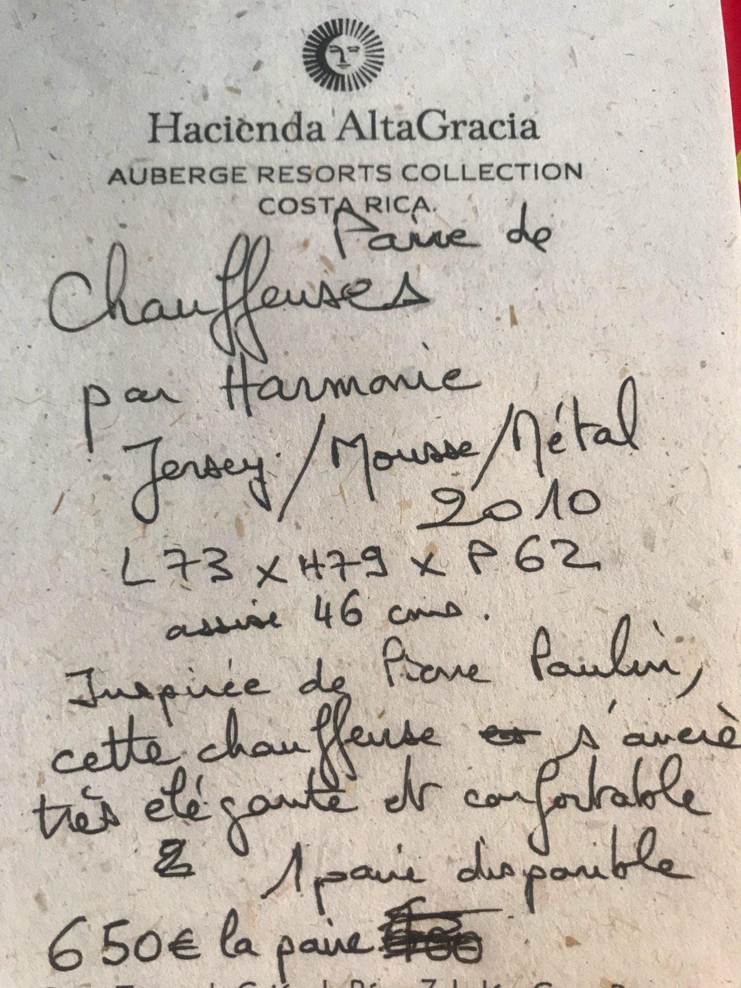 Paire de chauffeuses par Harmonie – Grise