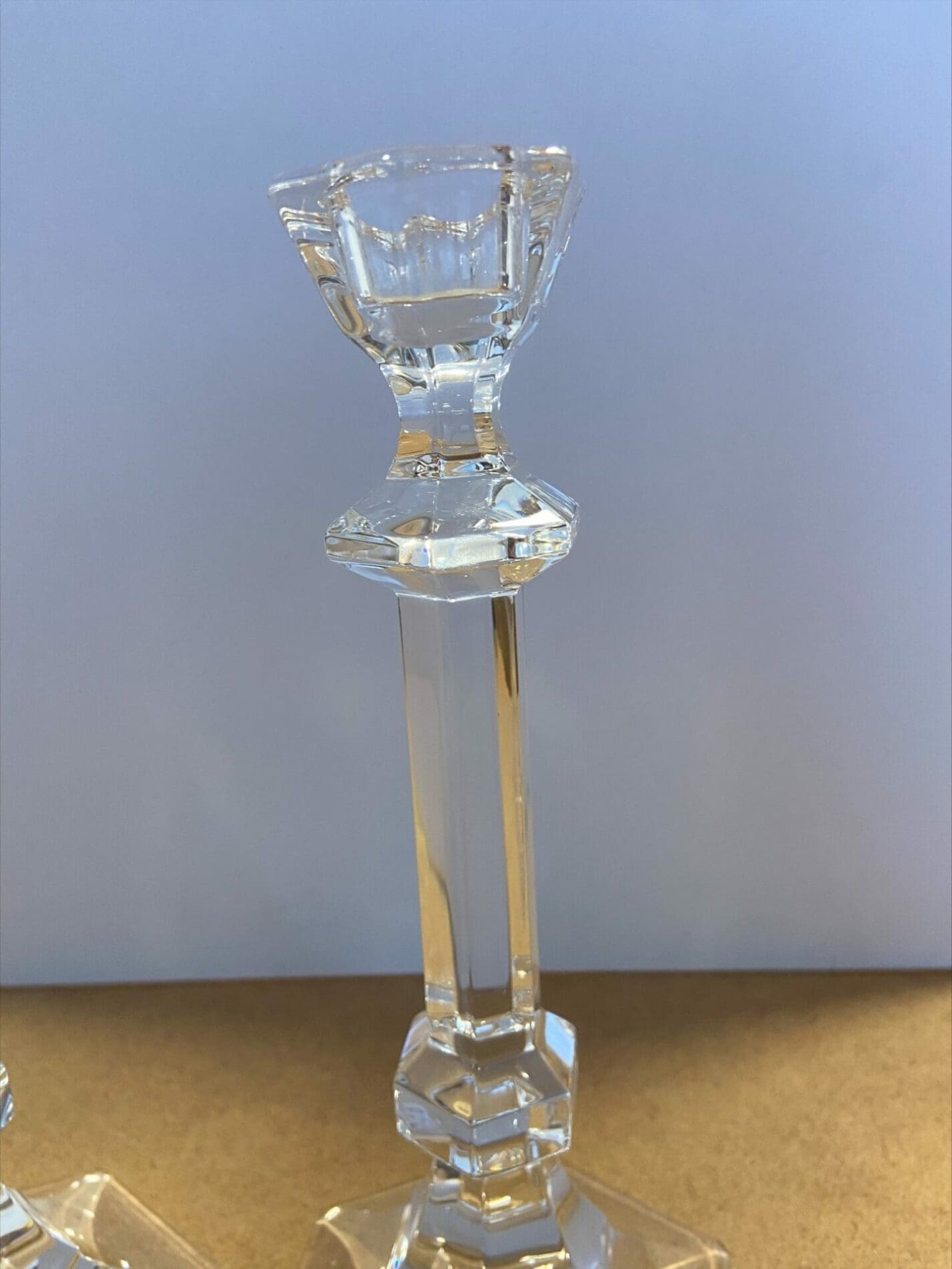Paire de bougeoirs – Cristallerie Saint Louis