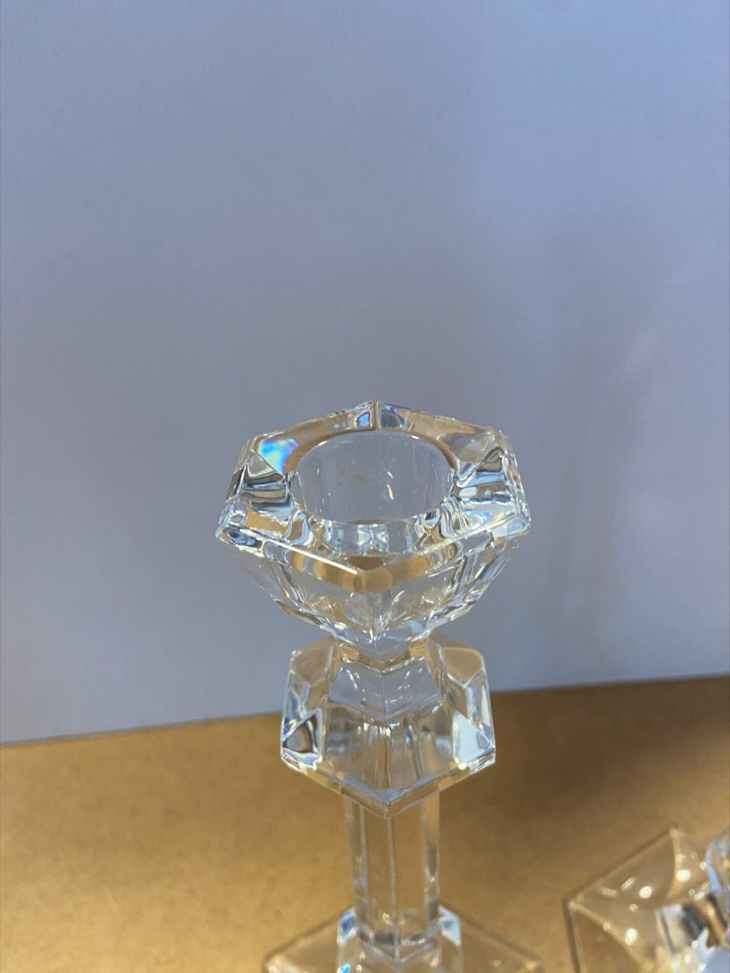 Paire de bougeoirs – Cristallerie Saint Louis