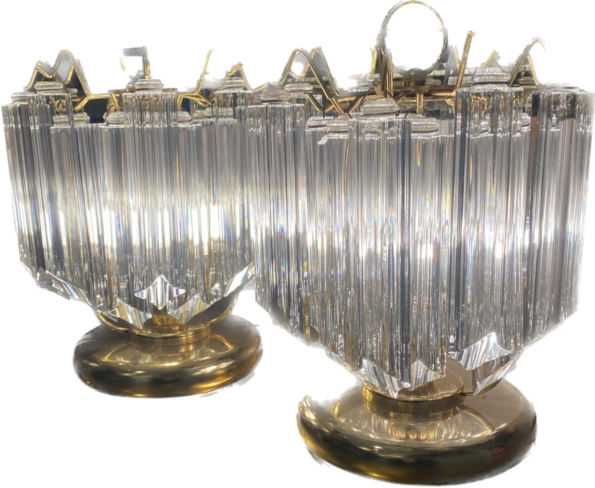 Paire de lampe de table Triedri