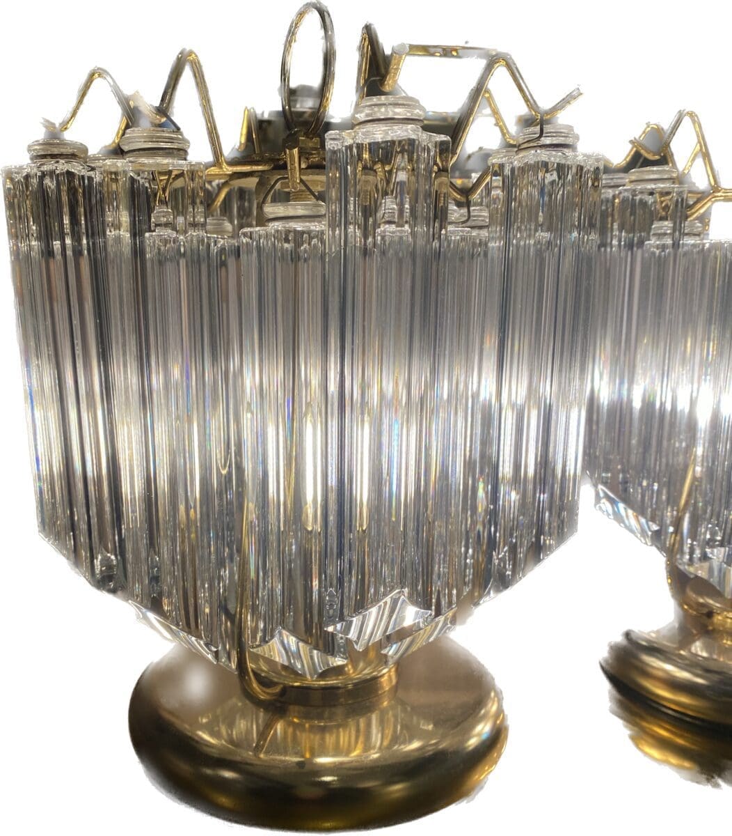 Paire de lampe de table Triedri