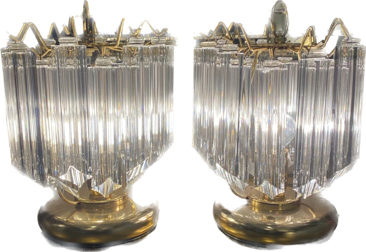 Paire de lampe de table Triedri