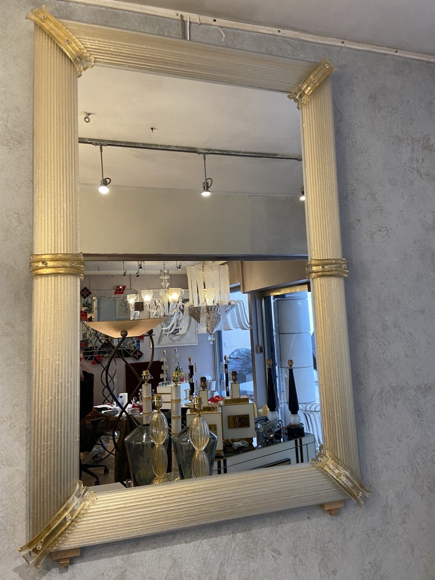 Paire de miroirs – Verre de Murano