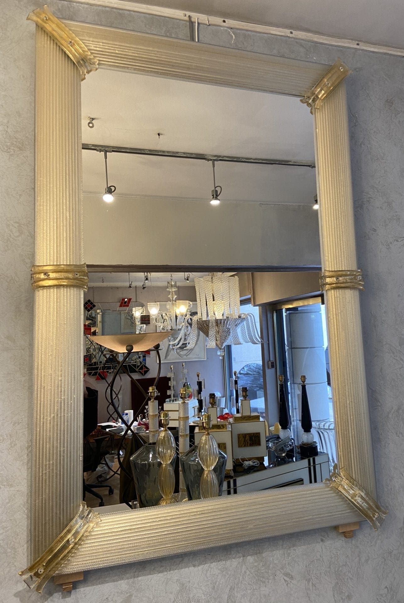 Paire de miroirs – Verre de Murano