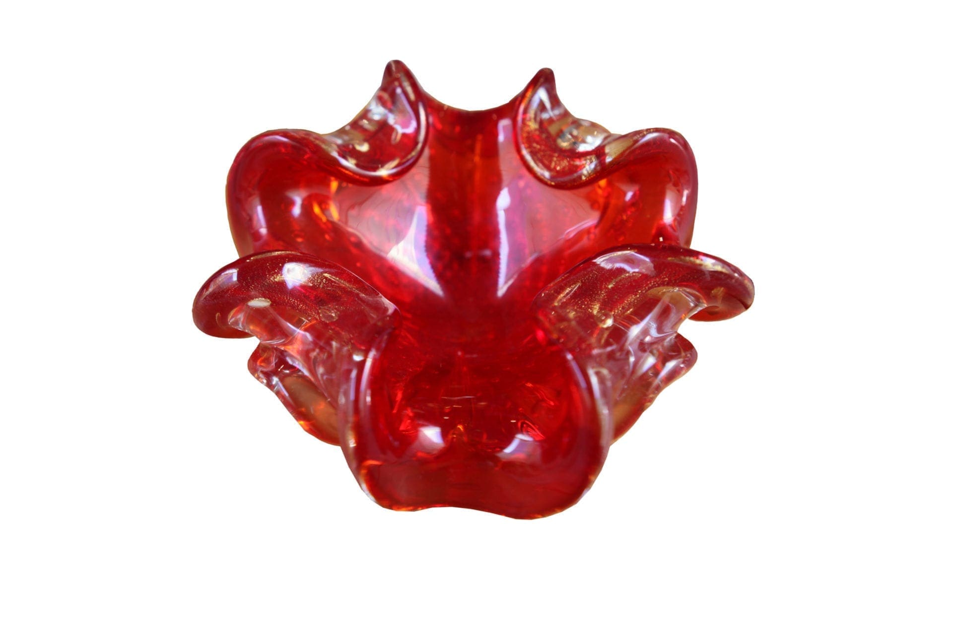 Paire vides poches rouge – Verre de Murano