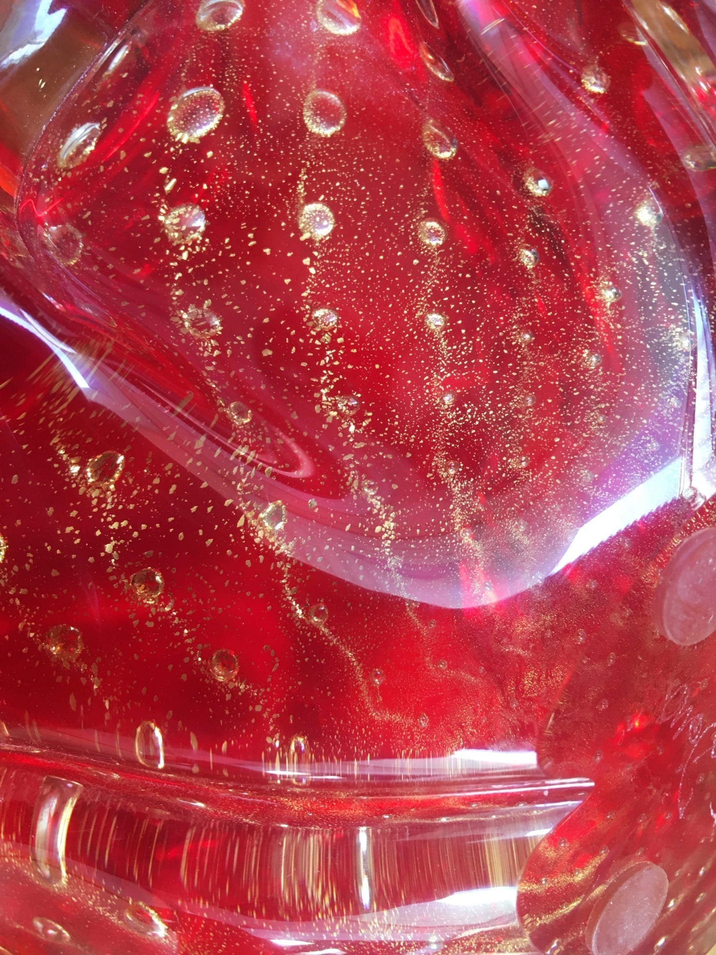 Paire vides poches rouge – Verre de Murano