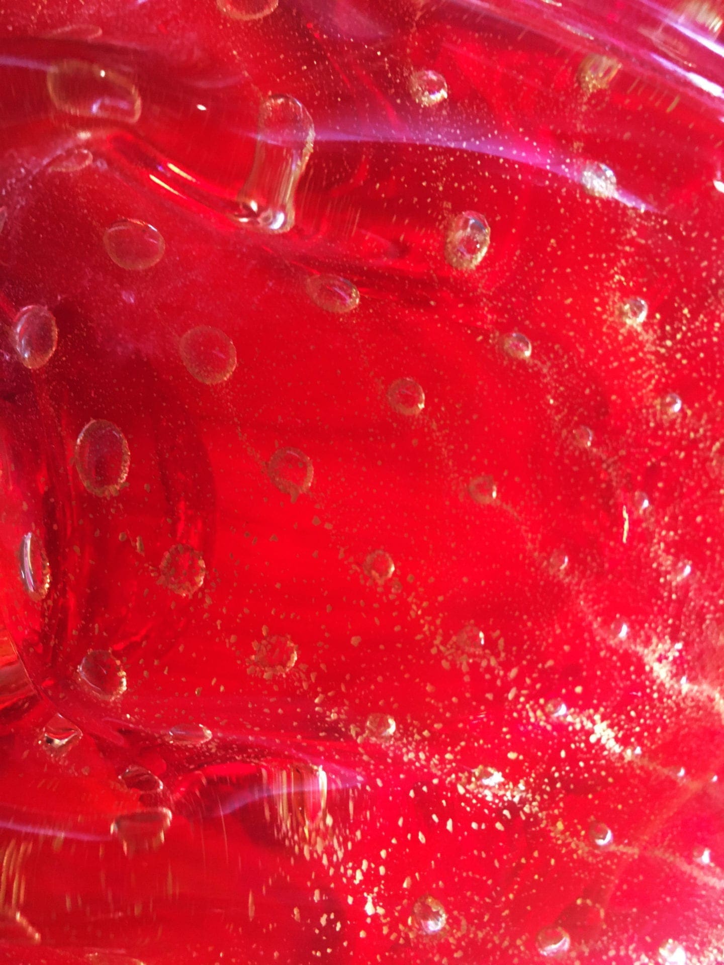 Paire vides poches rouge – Verre de Murano