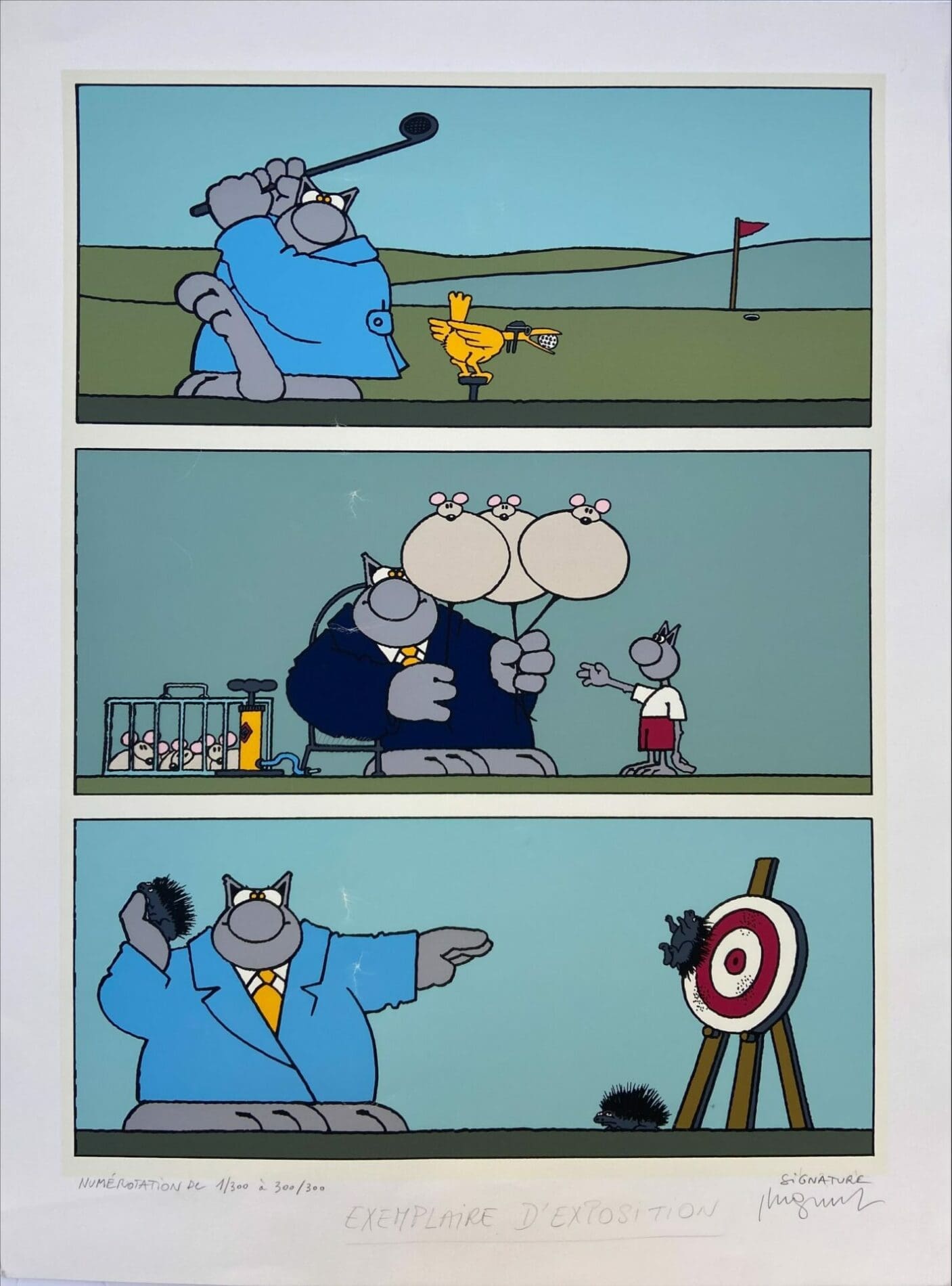 Philippe Geluck – Golf (signée)