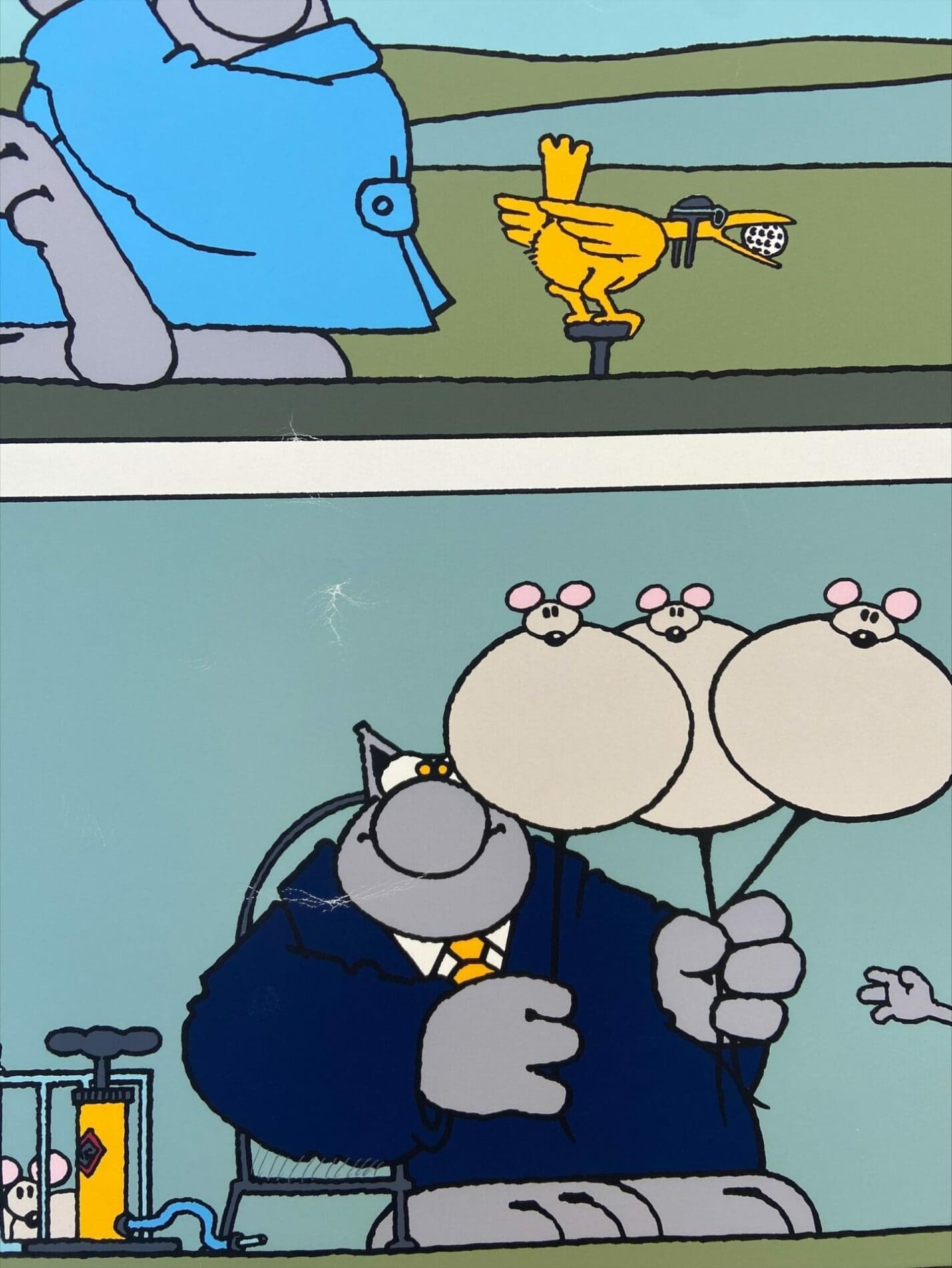 Philippe Geluck – Golf (signée)