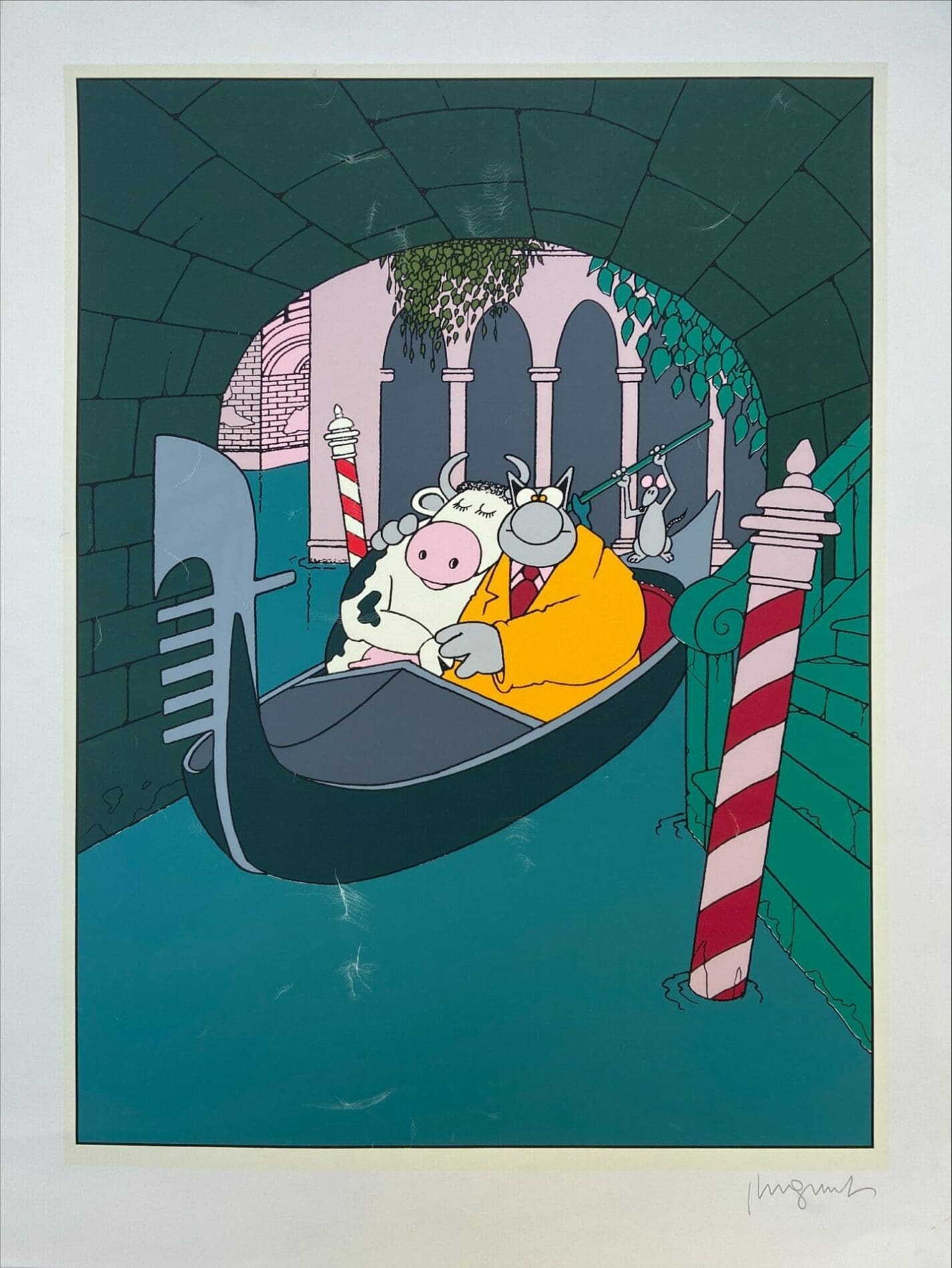Philippe Geluck  – Venise (signée)