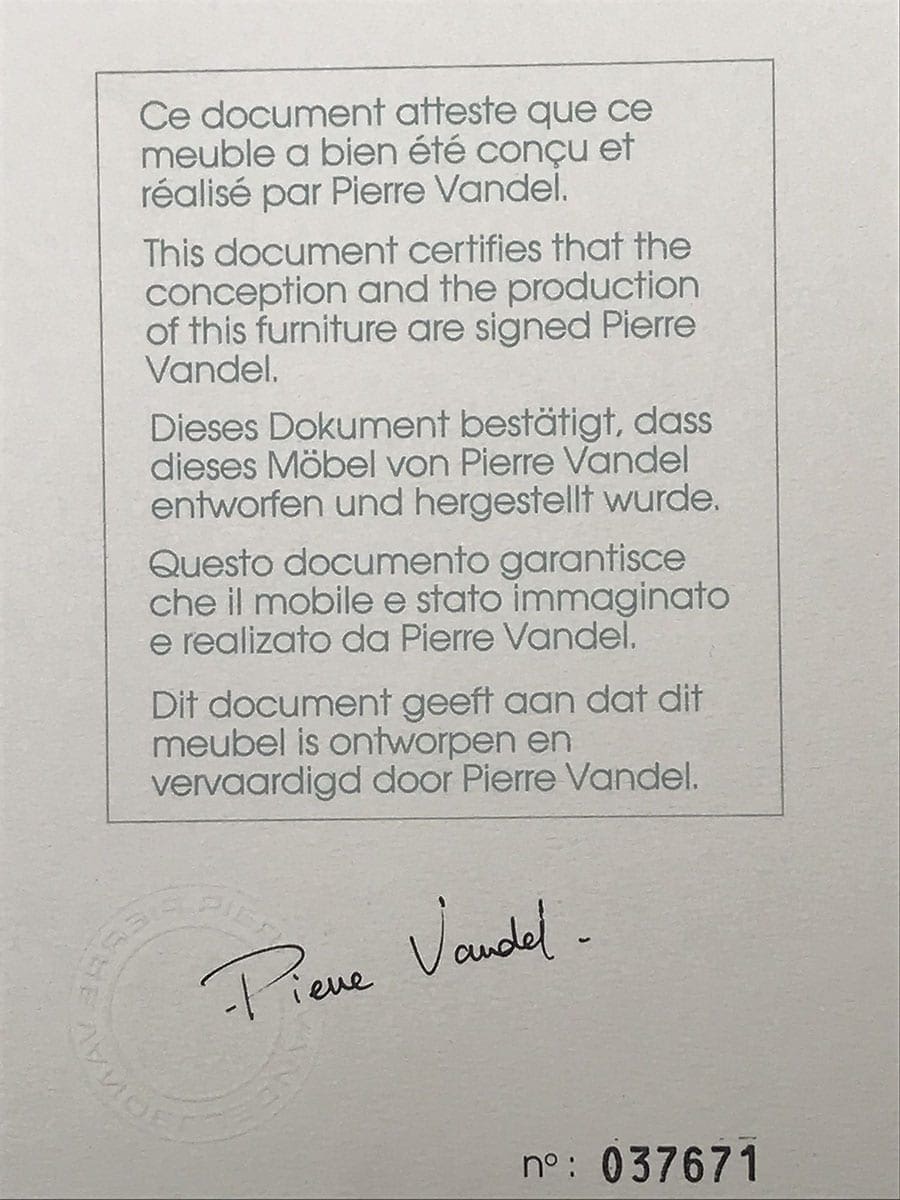 Pierre VANDEL – Paire de bouts de canapé Anthios – Circa 1980