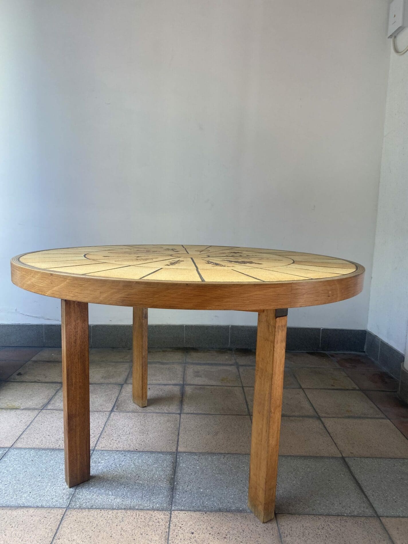 Roger Capron – Rare table de salle à manger