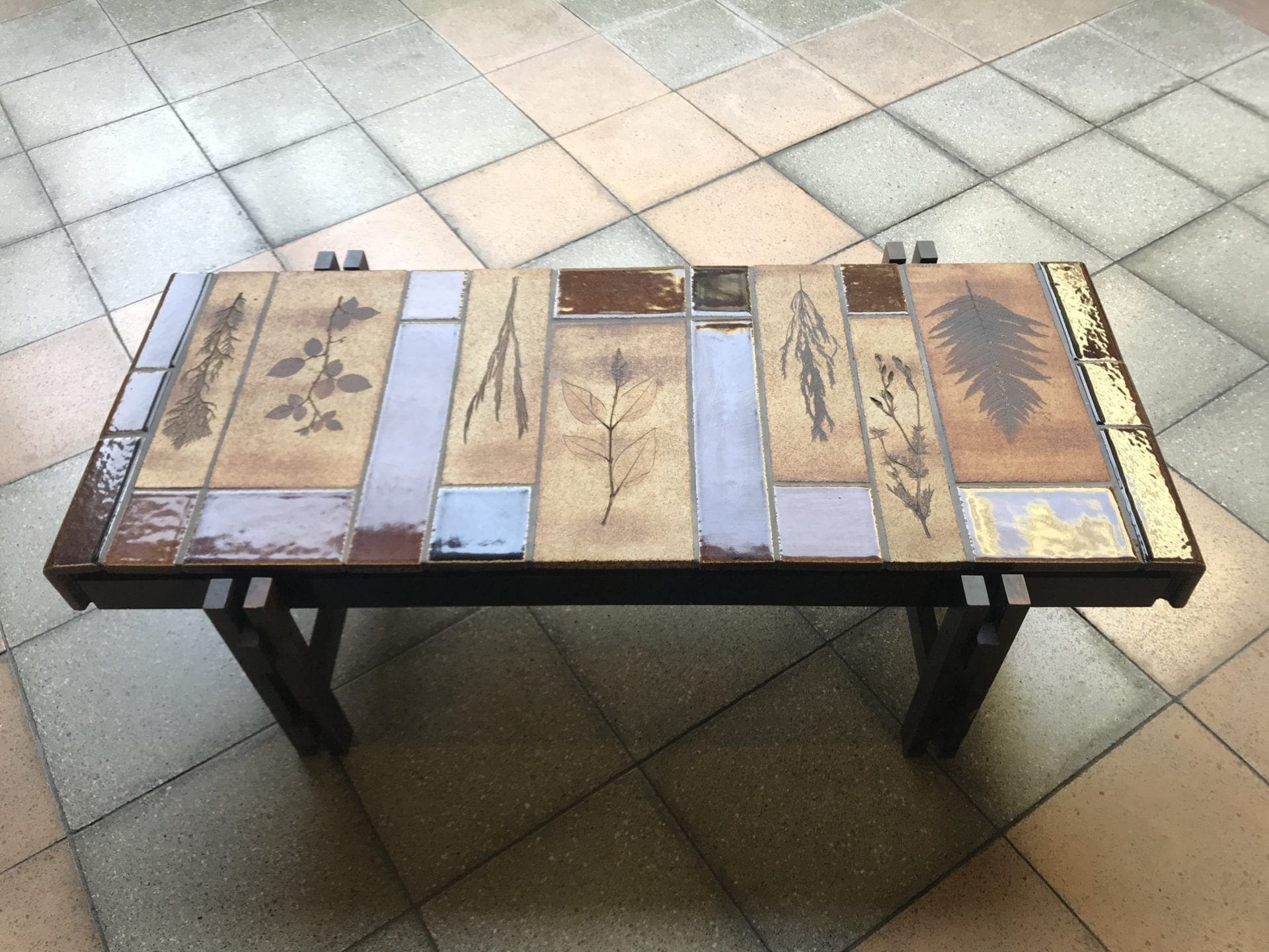 Roger Capron – Table basse – l’herbier
