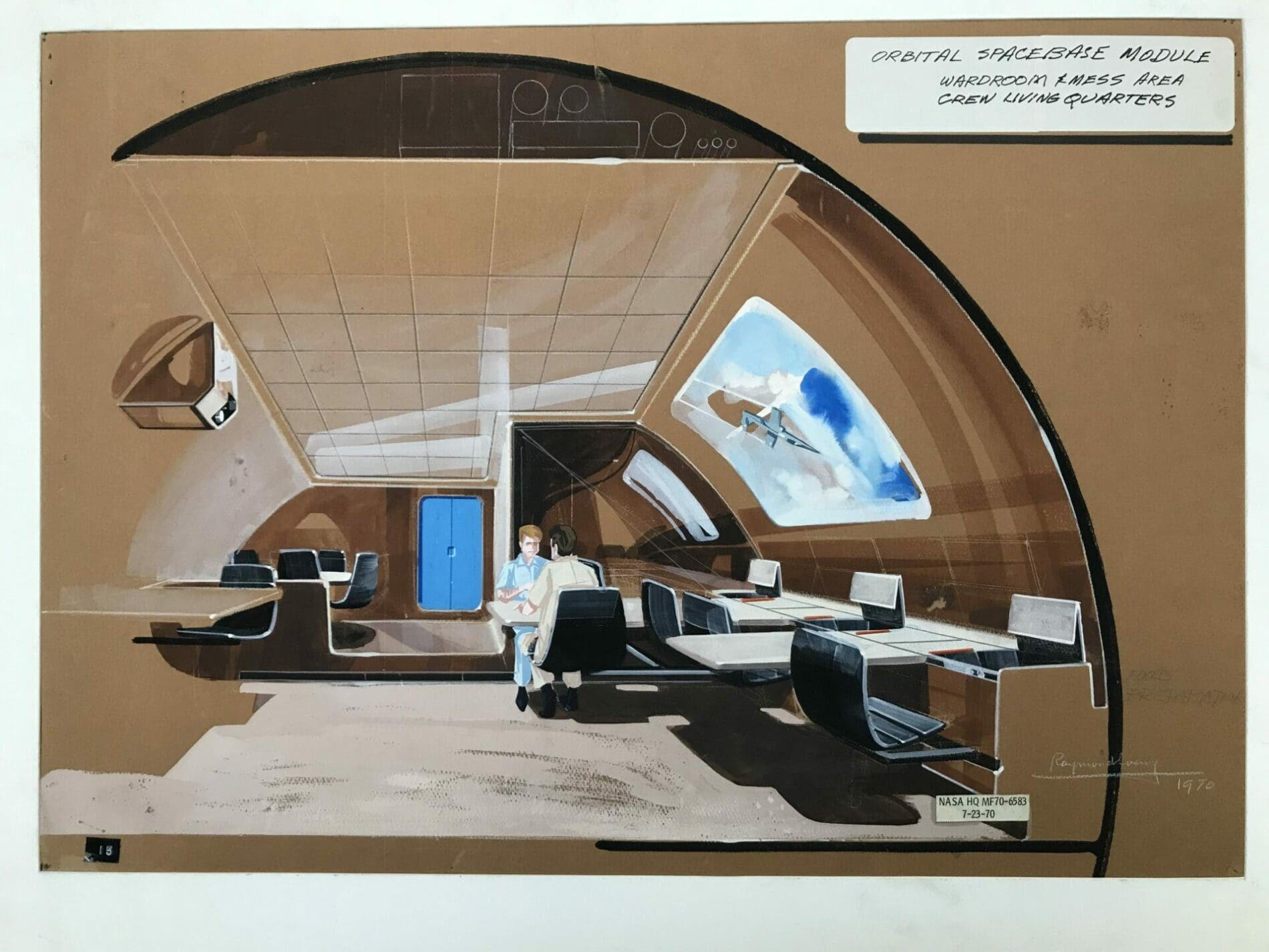 Raymond LOEWY – Orbital spacebase module – NASA