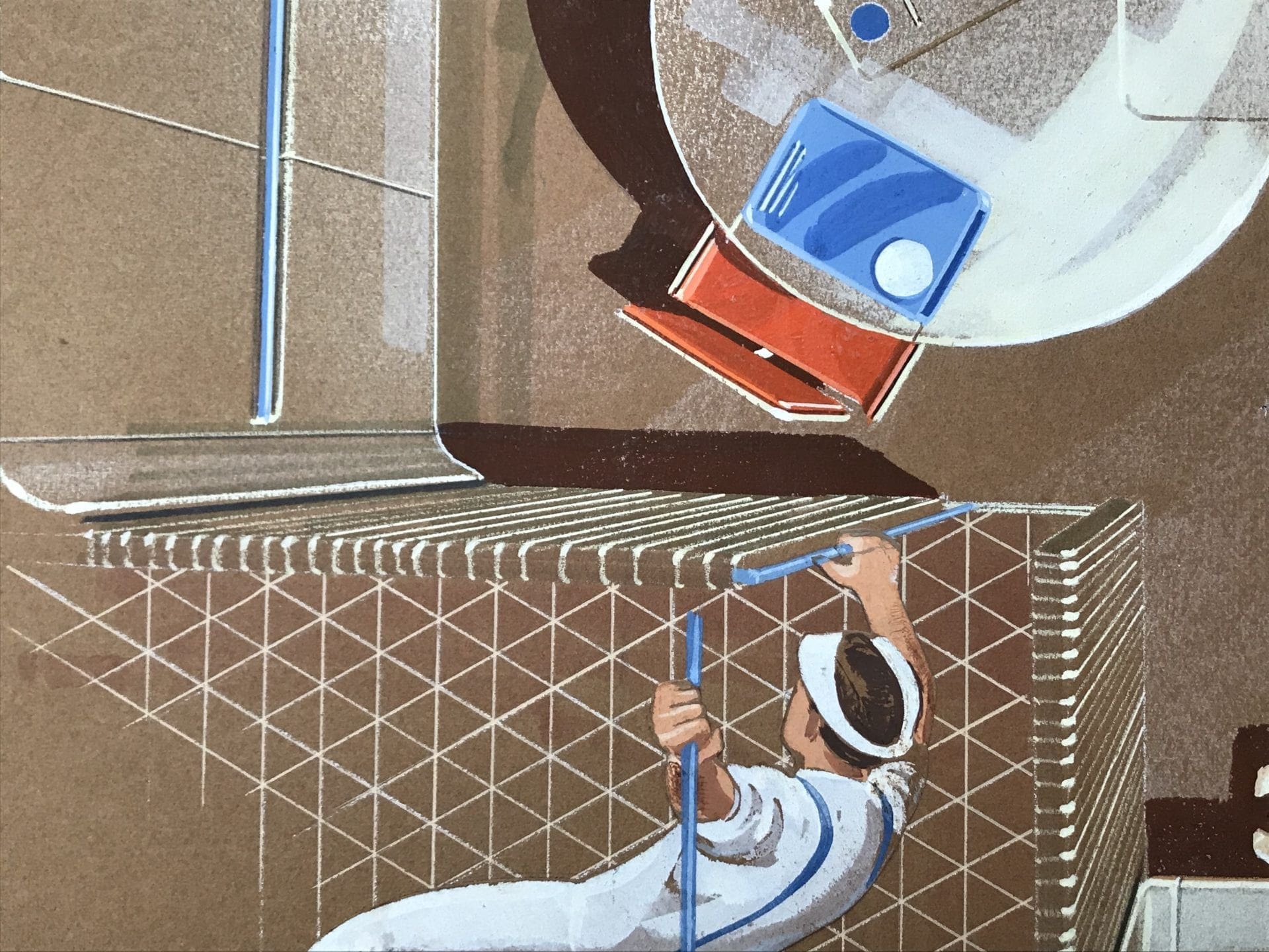 Raymond LOEWY – Projet de bureau dans la station – NASA