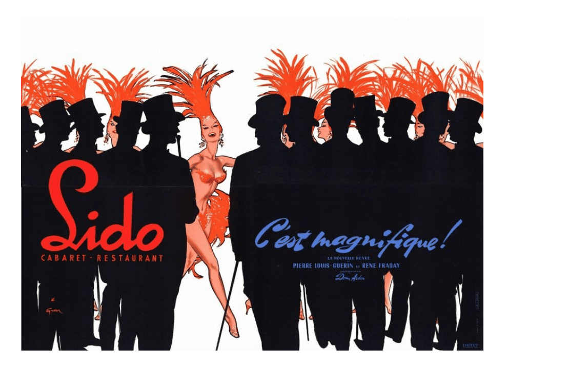 René GRUAU – LIDO – Affiche – Paris, C’est Magnifique – 1956